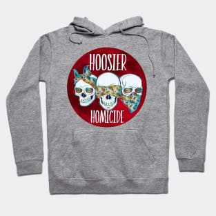 Hoosier Homicide Red Moon Skulls Hoodie